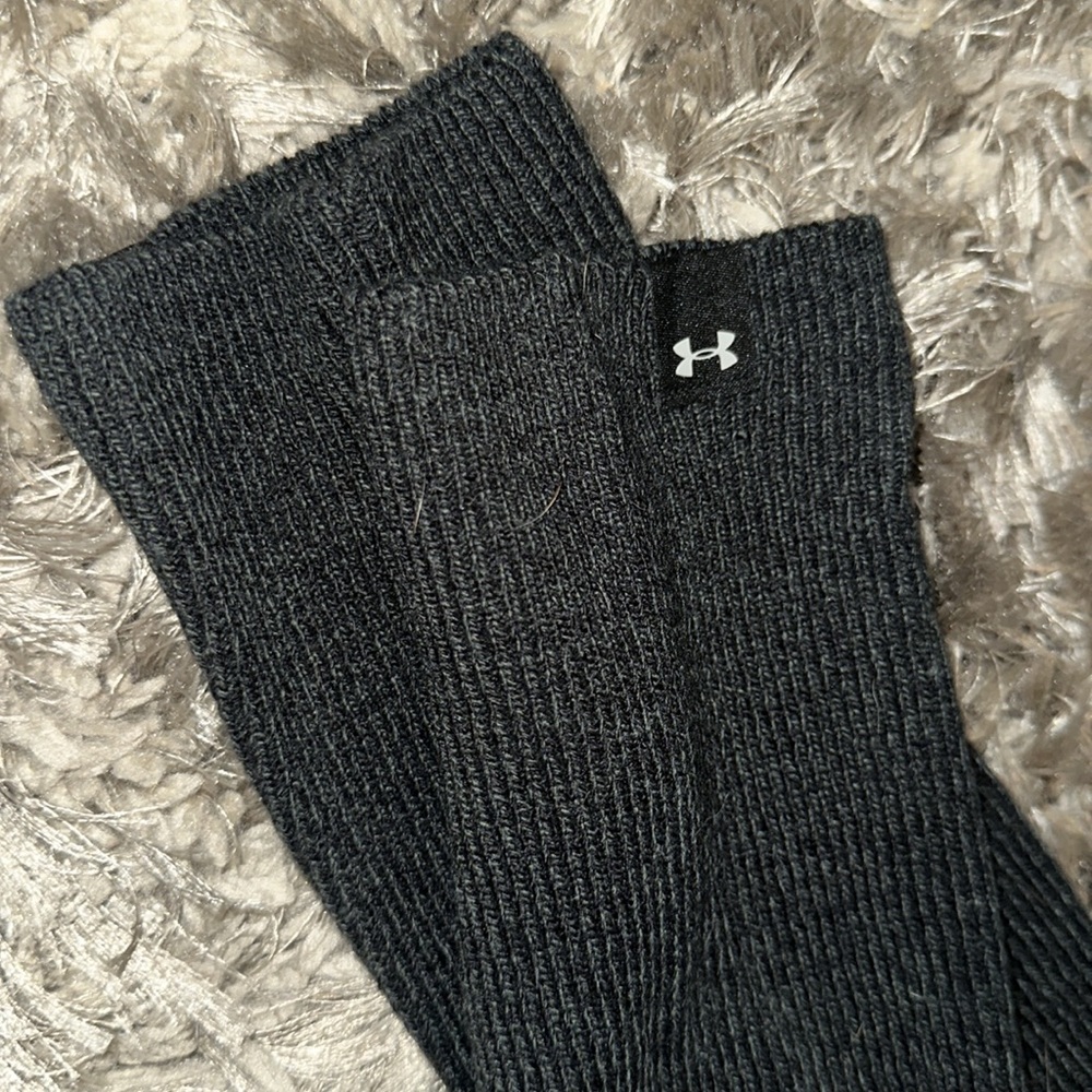 Under Armour Gray Over Knee Toeless Socks. New - Picture 2 of 3